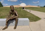 Armstrong Boyhood Statue at Armstrong Museum Wapakoneta, OH by Chas Fagan