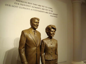 Ronald  and Nancy Reagan by Chas Fagan