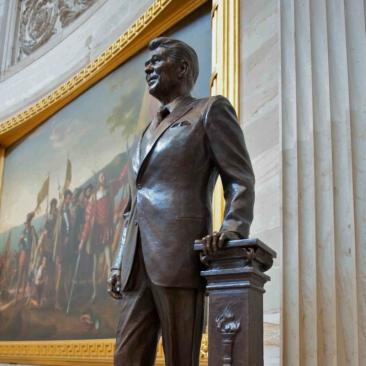 Ronald Reagan in the Capitol building, DC by Chas Fagan