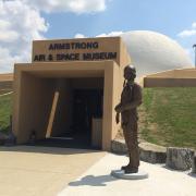 Pilot Neil Armstrong at Armstrong Museum Wapakoneta, OH by Chas Fagan